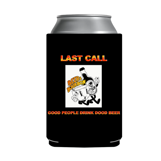 "Last Call" Can Sleeve｜Emotional Support Beer Can Sleeve Holder｜Funny & Reusable｜Non-Slip｜Bar Pub Night｜Funny Gifts for Men Dad Husband｜Man Gift Set｜Collapsible Can Coolers