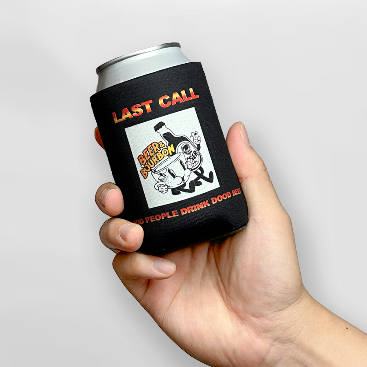 "Last Call" Can Sleeve｜Emotional Support Beer Can Sleeve Holder｜Funny & Reusable｜Non-Slip｜Bar Pub Night｜Funny Gifts for Men Dad Husband｜Man Gift Set｜Collapsible Can Coolers