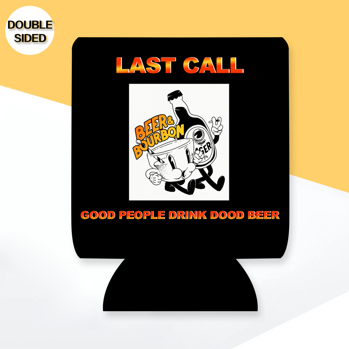 "Last Call" Can Sleeve｜Emotional Support Beer Can Sleeve Holder｜Funny & Reusable｜Non-Slip｜Bar Pub Night｜Funny Gifts for Men Dad Husband｜Man Gift Set｜Collapsible Can Coolers